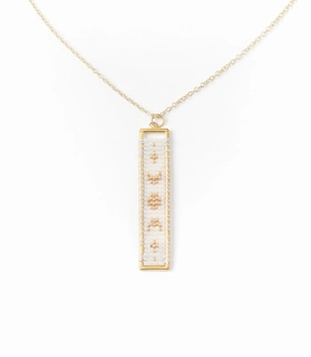 Adiya Woven Necklace - Lunar Light