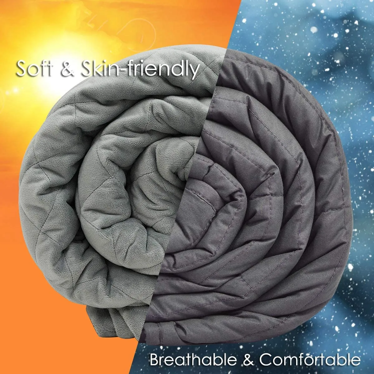 Adult Weighted Blanket & Removable Duvet Cover