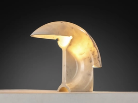 Afra & Tobia Scarpa for Flos 'Biagio' Table Lamp in Marble Knife Set,Kitchen Knives