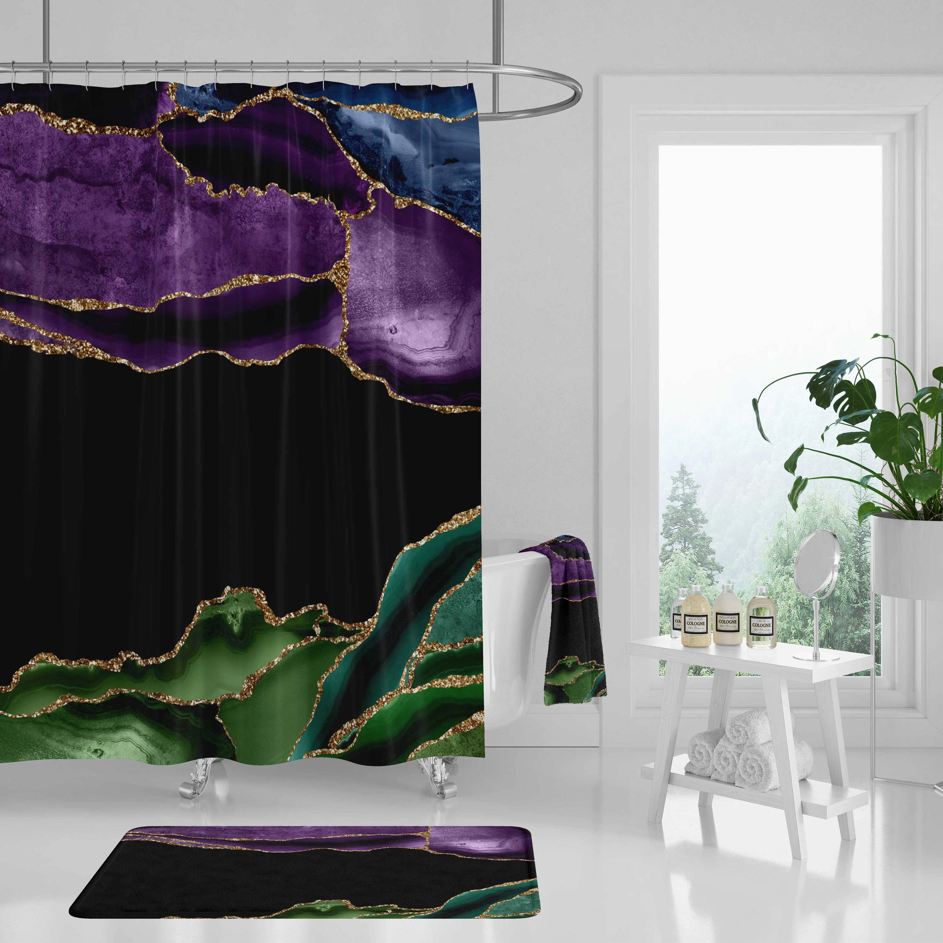 Agate Marble Shower Curtain Lighting,Home Lighting