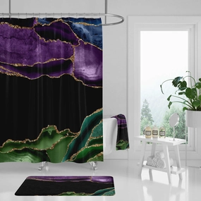 Agate Marble Shower Curtain Lighting,Home Lighting