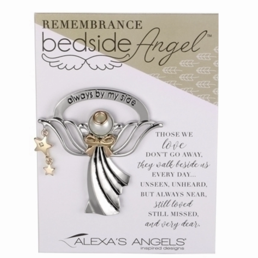 Alexa's Angels Always By My Side Remebrance Bedside Angel Figurine Decorative Mirror,Home Decor Mirror
