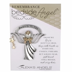 Alexa's Angels Always By My Side Remebrance Bedside Angel Figurine Decorative Mirror,Home Decor Mirror
