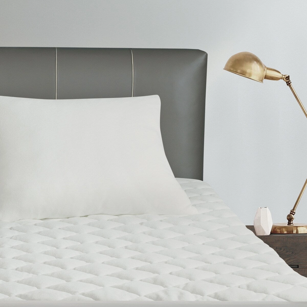 All-In-One Repreve Recycled Soft Terry Sleep Pillow - White