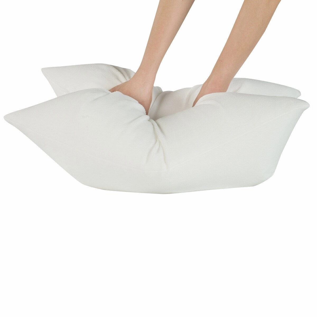 All-In-One Repreve Recycled Soft Terry Sleep Pillow - White