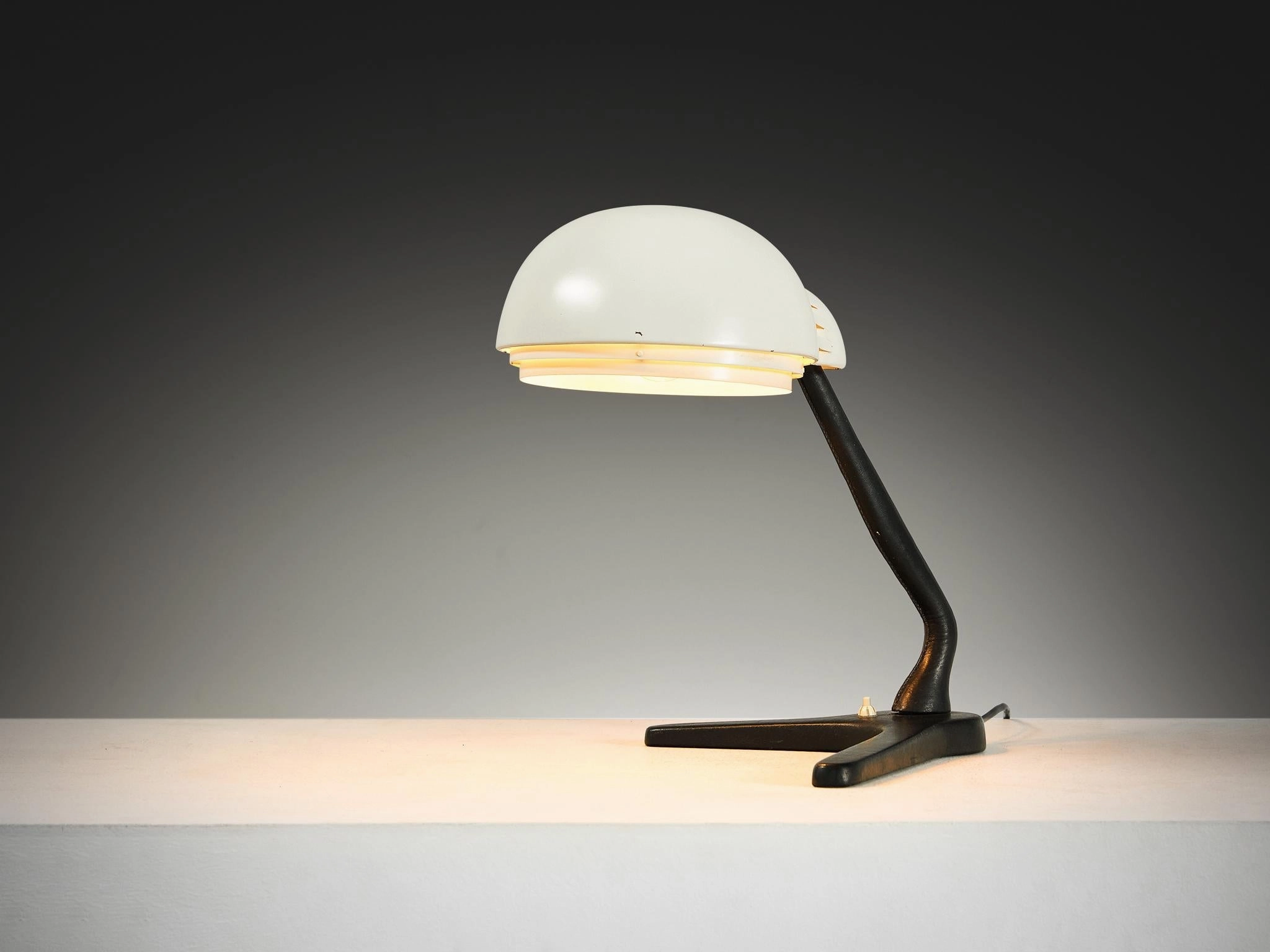 Alvar Aalto for Valaistusty Ky A704 Table Lamp with White Shade