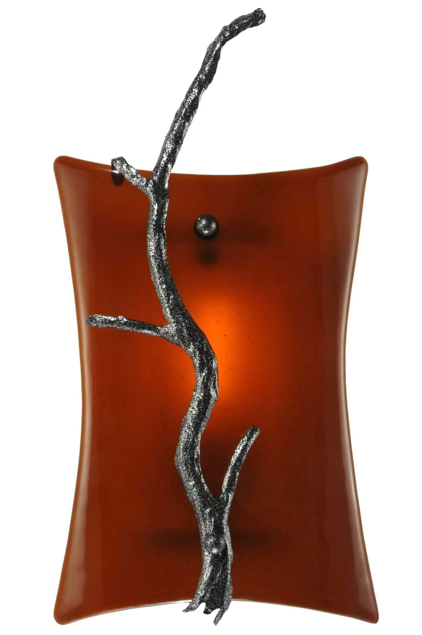 Amber Glass Wall Sconce dining table decor, bar servingware