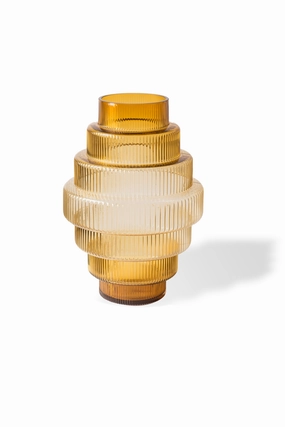 Amber Glass Vase L | Pols Potten Steps Vase,Glass Vase