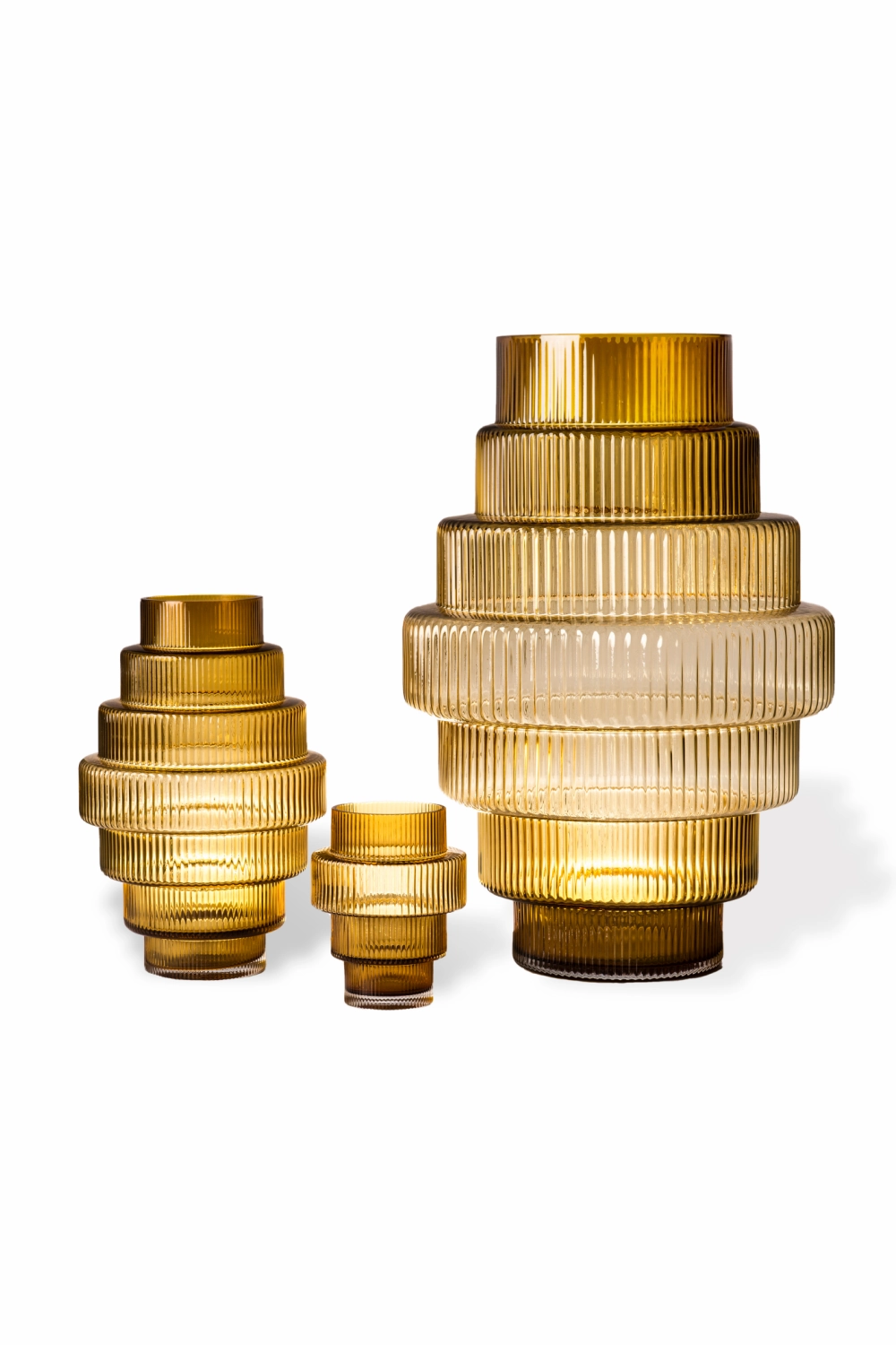 Amber Glass Vase L | Pols Potten Steps