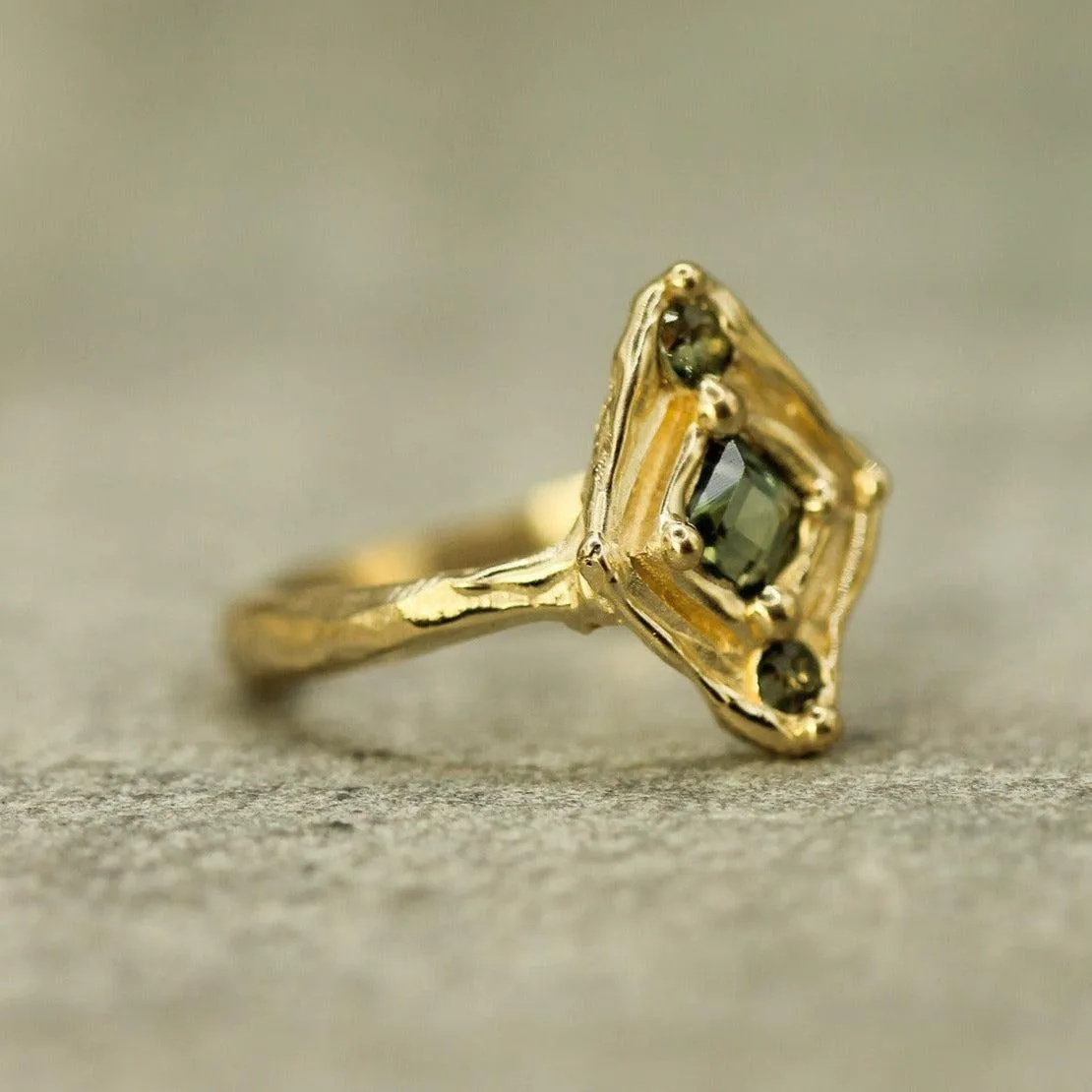 Ancient Ocean Sapphire Ring
