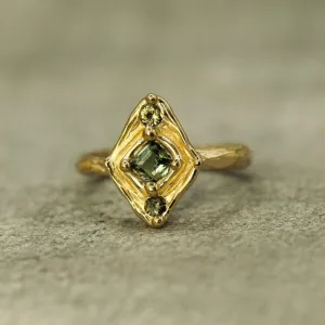 Ancient Ocean Sapphire Ring