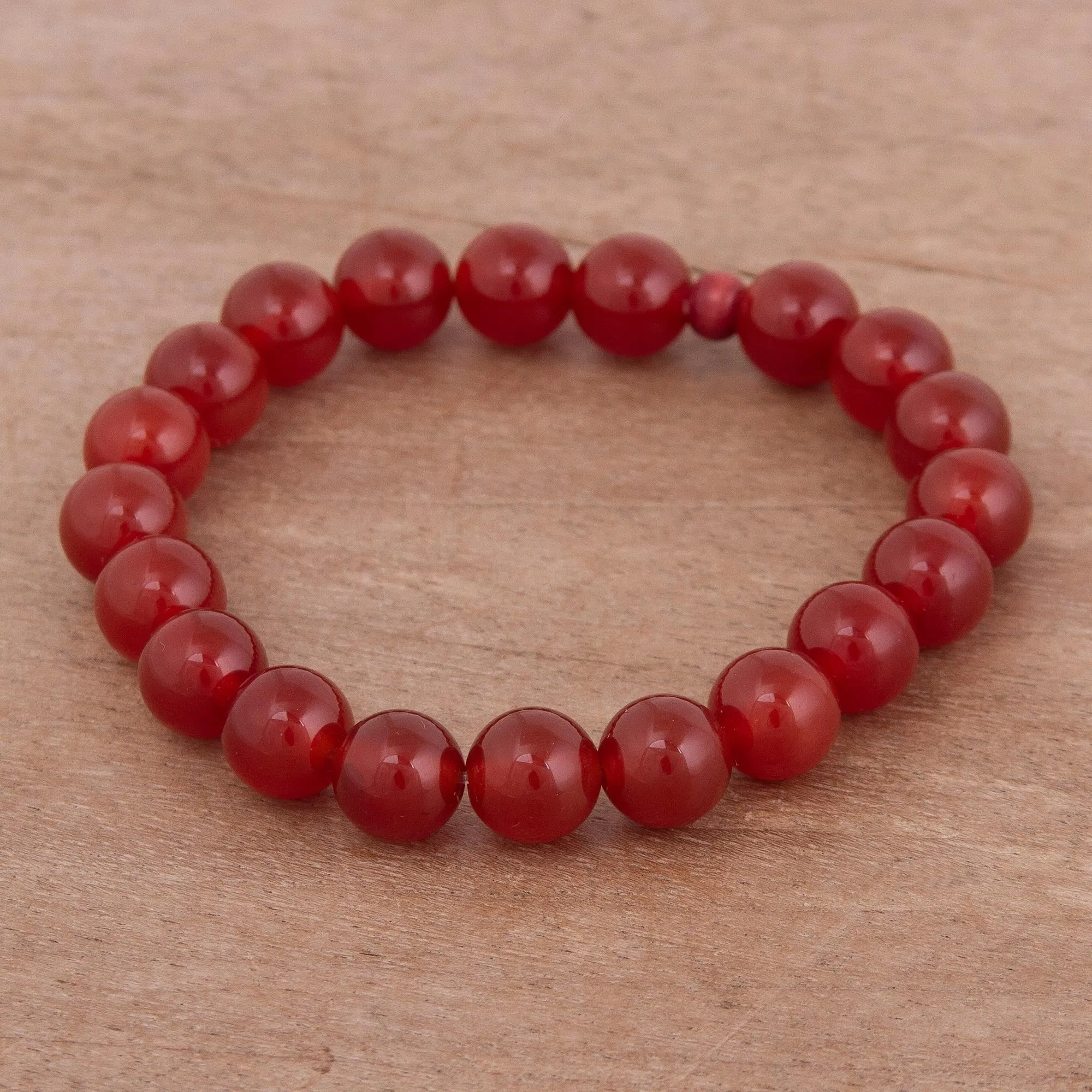 Andean Passion Carnelian Beaded Bracelet