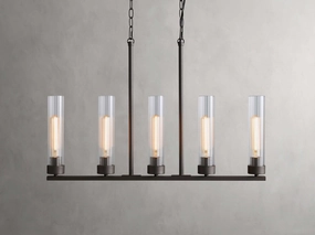 Andreas 32" Linear Chandelier in Bronze Lighting Sale,discount lighting fixtures