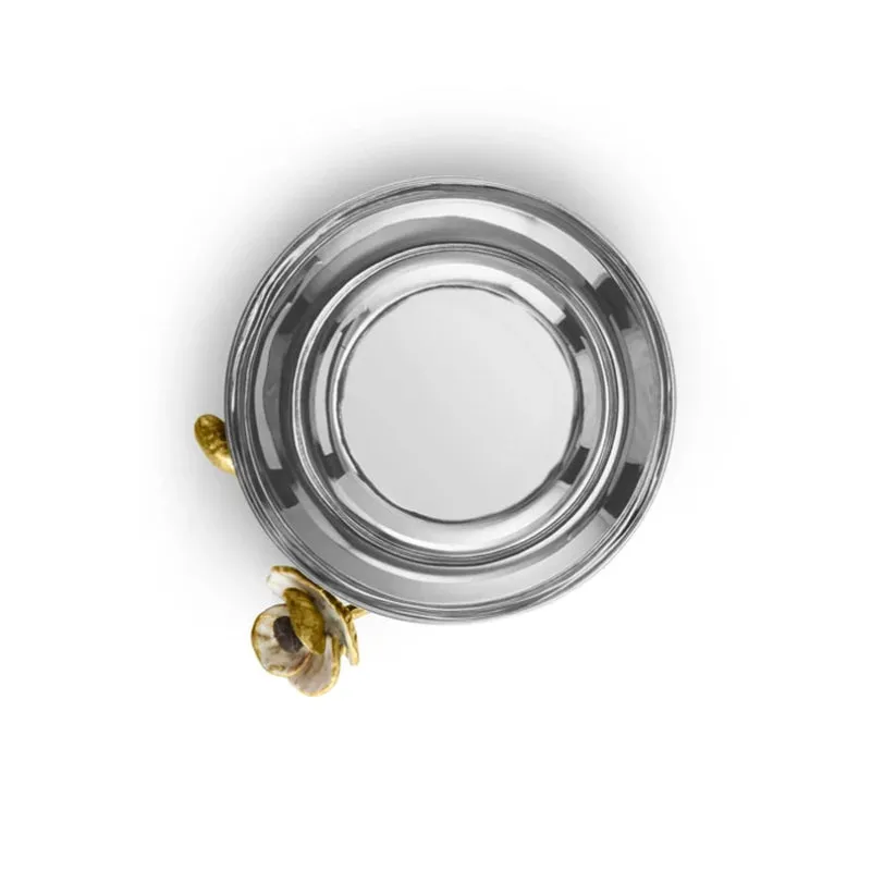 Anemone Nut Dish, 16.5 x 10cm, Gold
