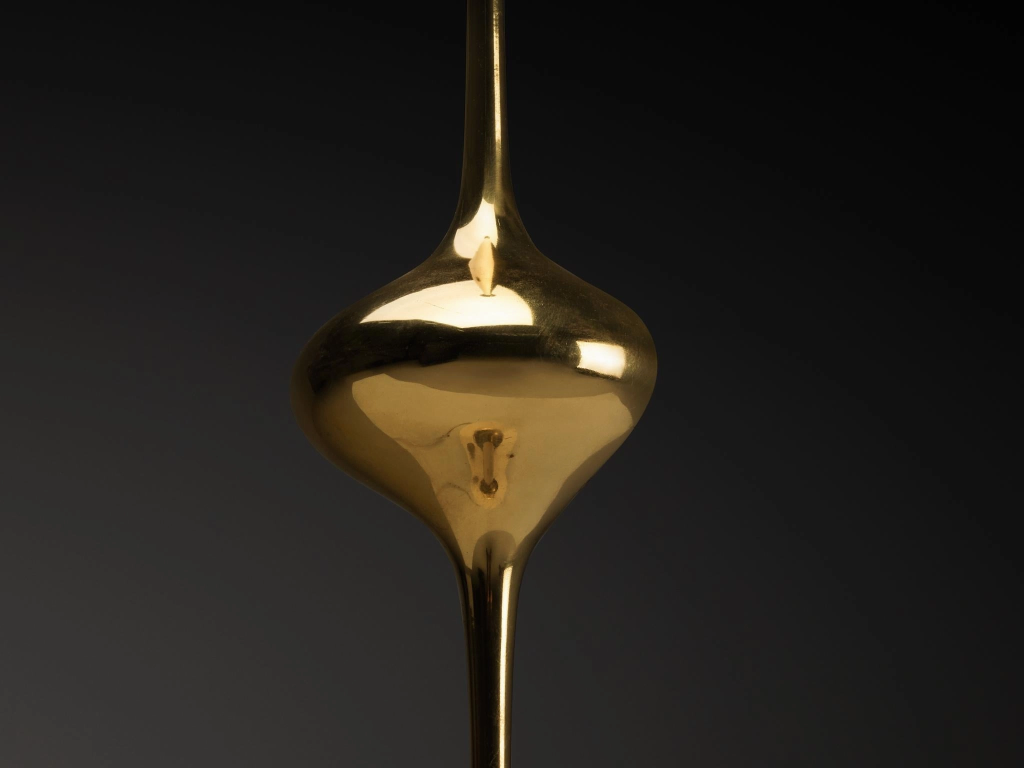 Angelo Lelii for Arredoluce Cobra Table Lamps in Brass