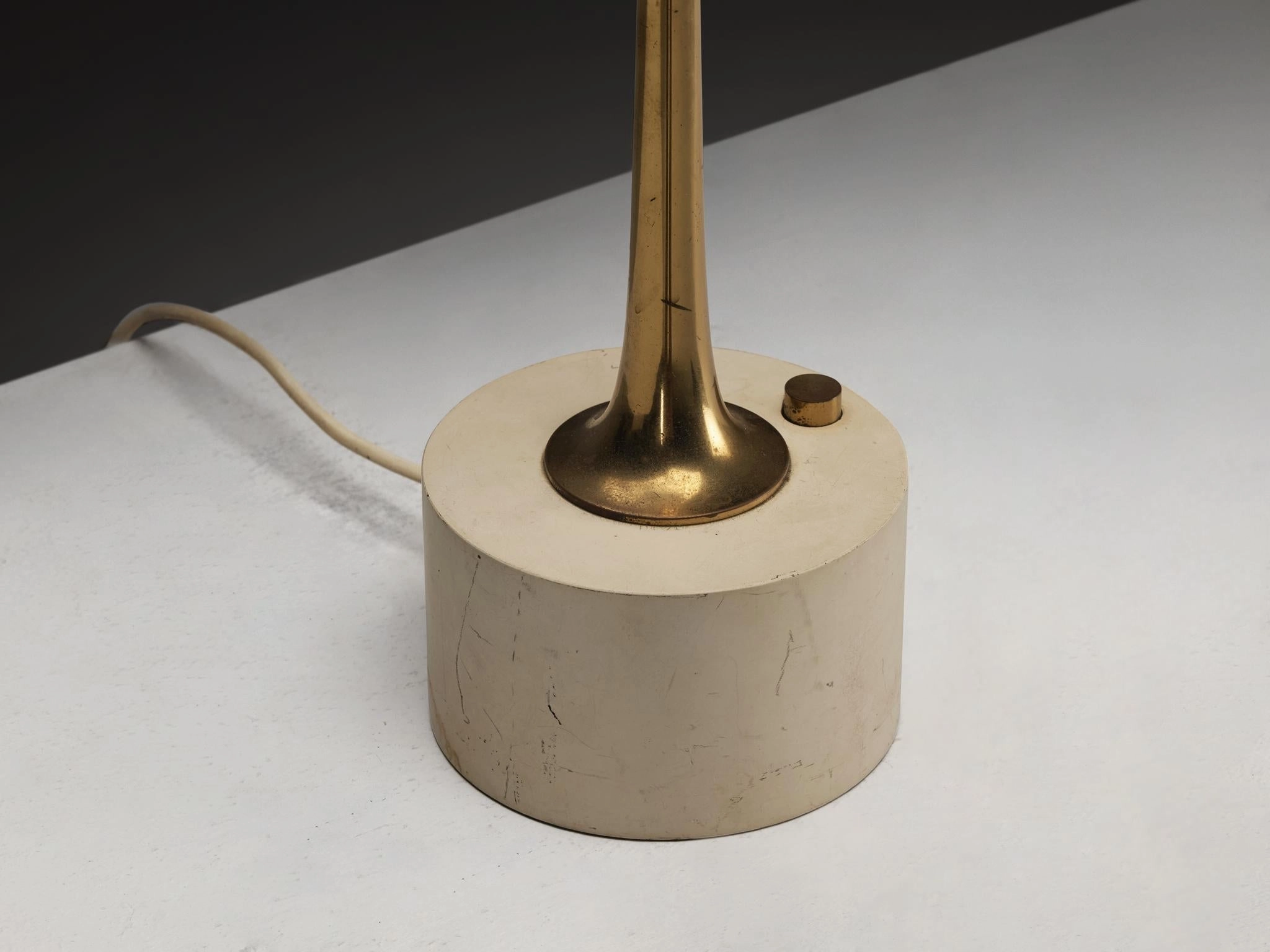 Angelo Lelii for Arredoluce Cobra Table Lamps in Brass