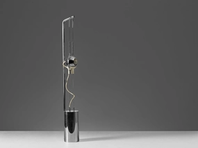 Angelo Lelii for Arredoluce Filo Sfera Table Lamp with Magnetized Globe Knife Set,Kitchen Knives