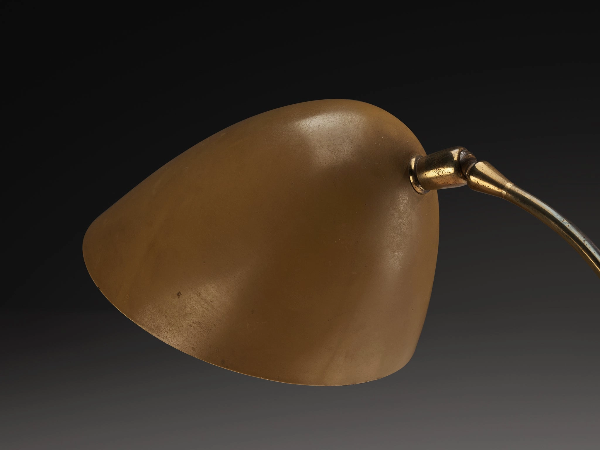 Angelo Lelii for Arredoluce Rare Table Lamp in Marble and Brass