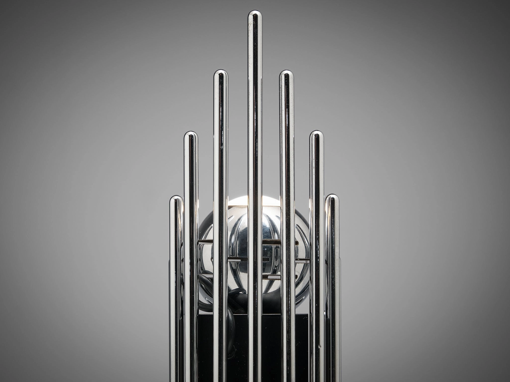 Angelo Lelii for Arredoluce Table Lamp in Chrome-plated Brass