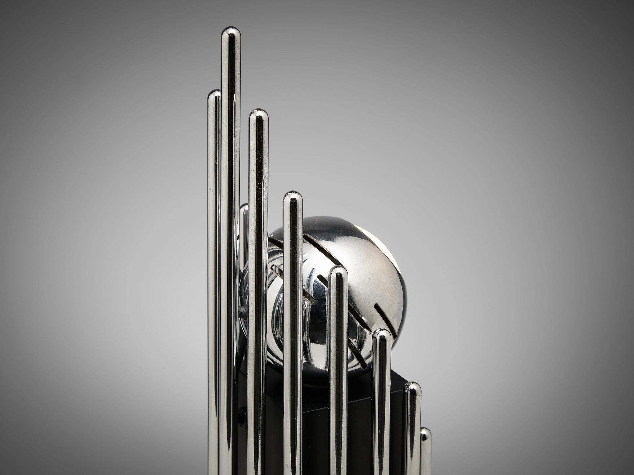 Angelo Lelii for Arredoluce Table Lamp in Chrome-plated Brass