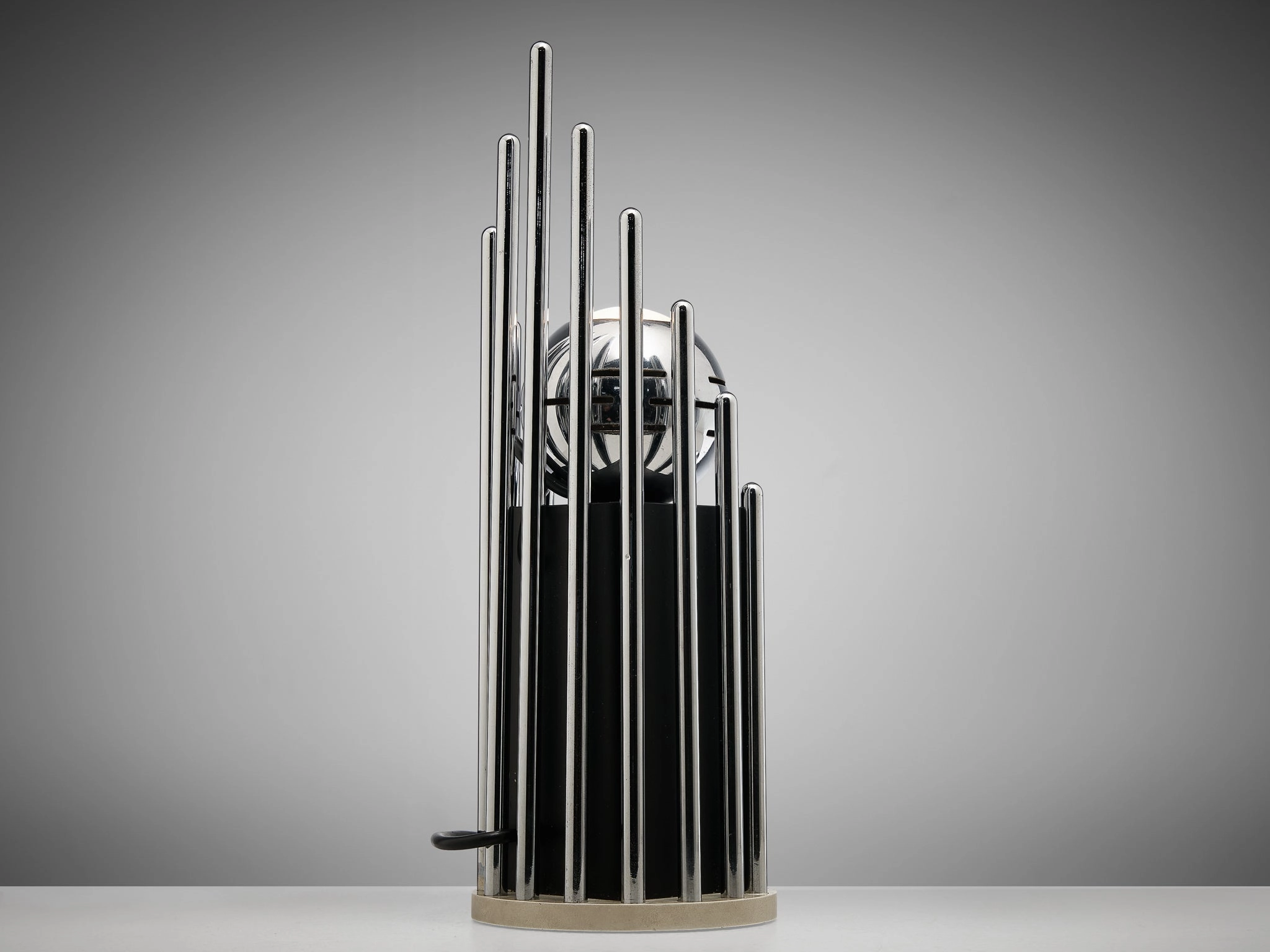 Angelo Lelii for Arredoluce Table Lamp in Chrome-plated Brass