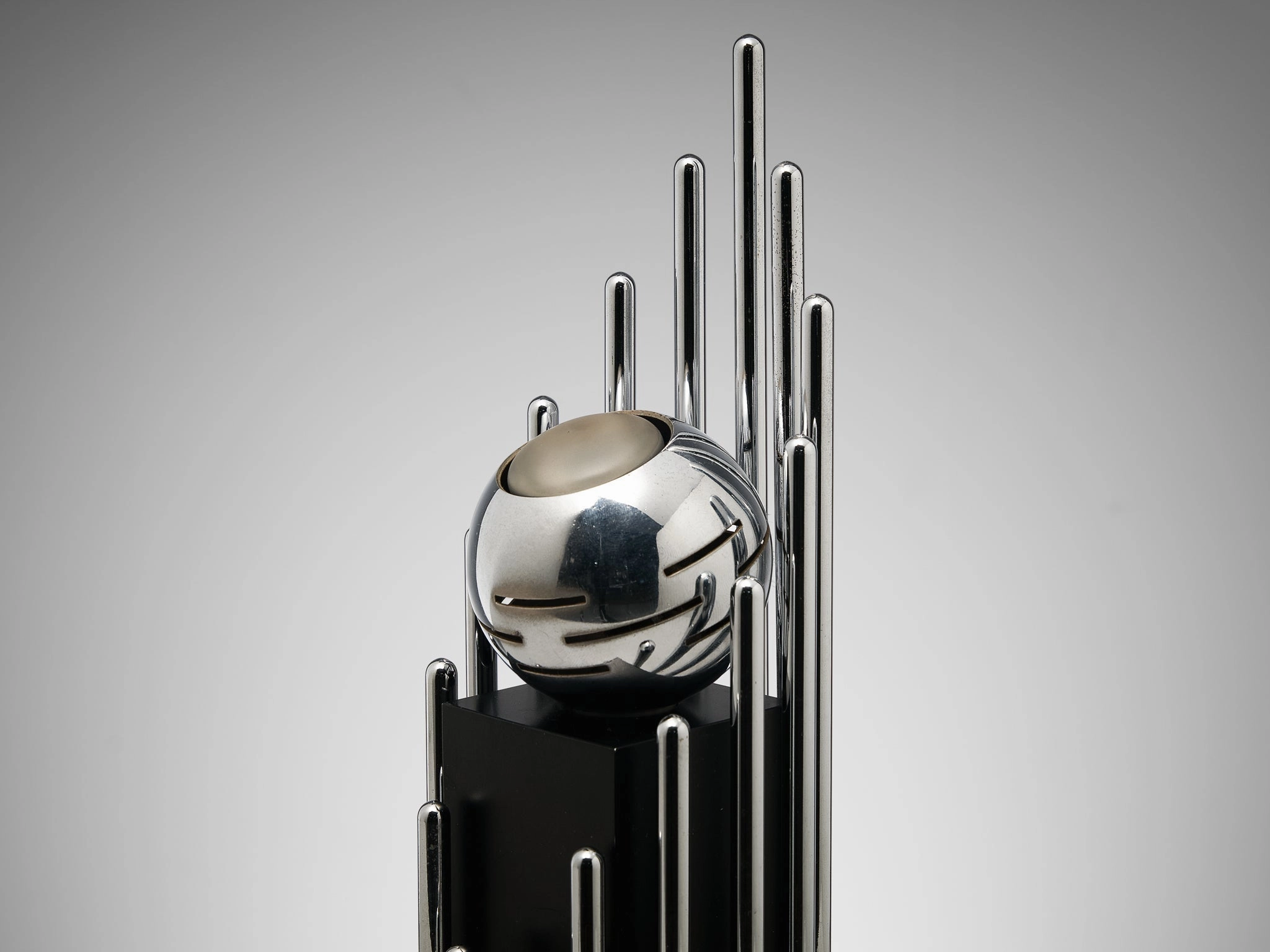 Angelo Lelii for Arredoluce Table Lamp in Chrome-plated Brass