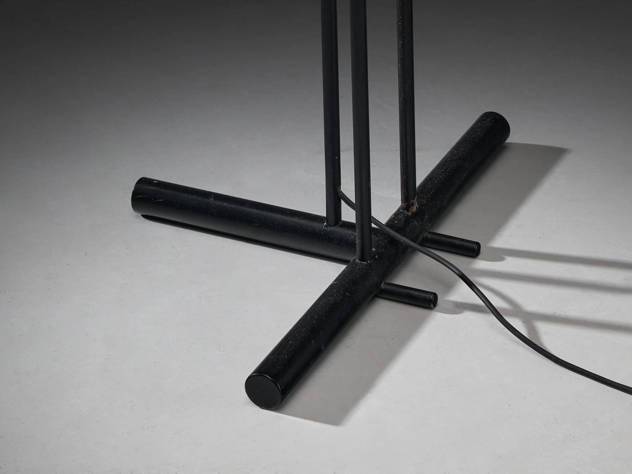 Angelo Lelii for Arredoluce Televisione Floor Lamp in Brass and Aluminum