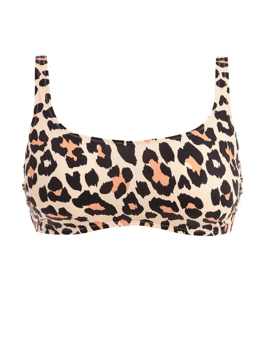 Animal Instinct Bralette Bikini Top - Natural
