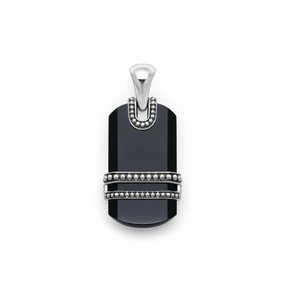 Anthem Black Agate Tag Amulet