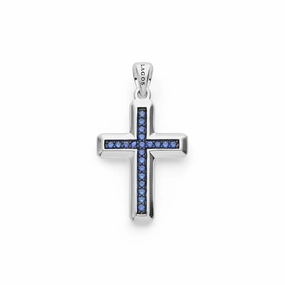 Anthem Blue Sapphire Cross Amulet