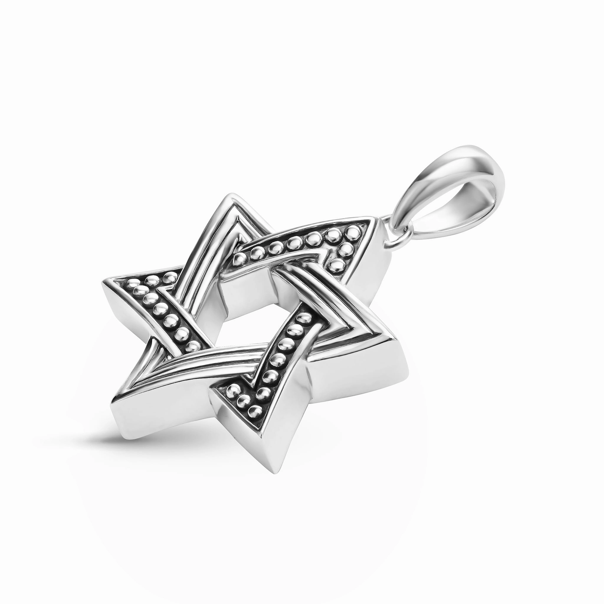Anthem Large Silver Star of David Amulet