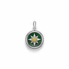 Anthem Small Two-Tone Jade Circle Burst Amulet