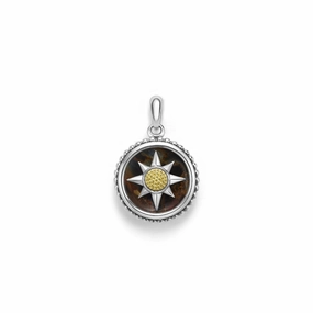 Anthem Small Two-Tone Pietersite Circle Burst Amulet