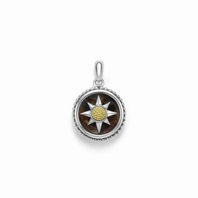 Anthem Small Two-Tone Pietersite Circle Burst Amulet