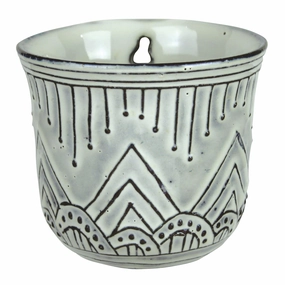 Anza Wall Cachepot, Ceramic Vase,Ceramic Vase