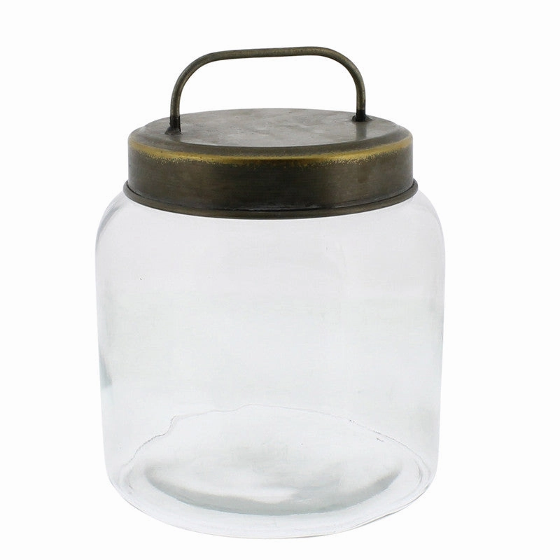 Archer Canister with Metal Lid - Sm Vase,Ceramic Vase