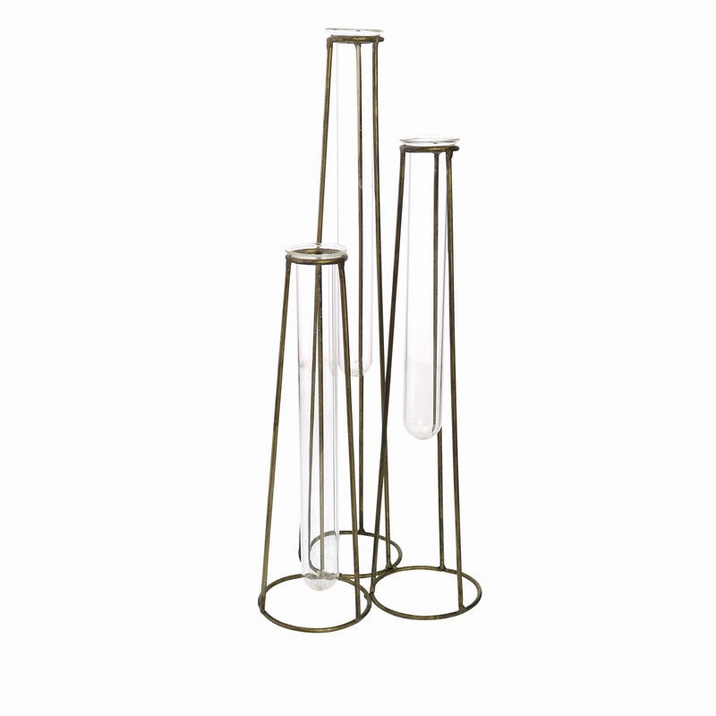 Archer Cluster Vase - 3 Tubes Vase,Ceramic Vase