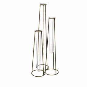 Archer Cluster Vase - 3 Tubes Vase,Ceramic Vase