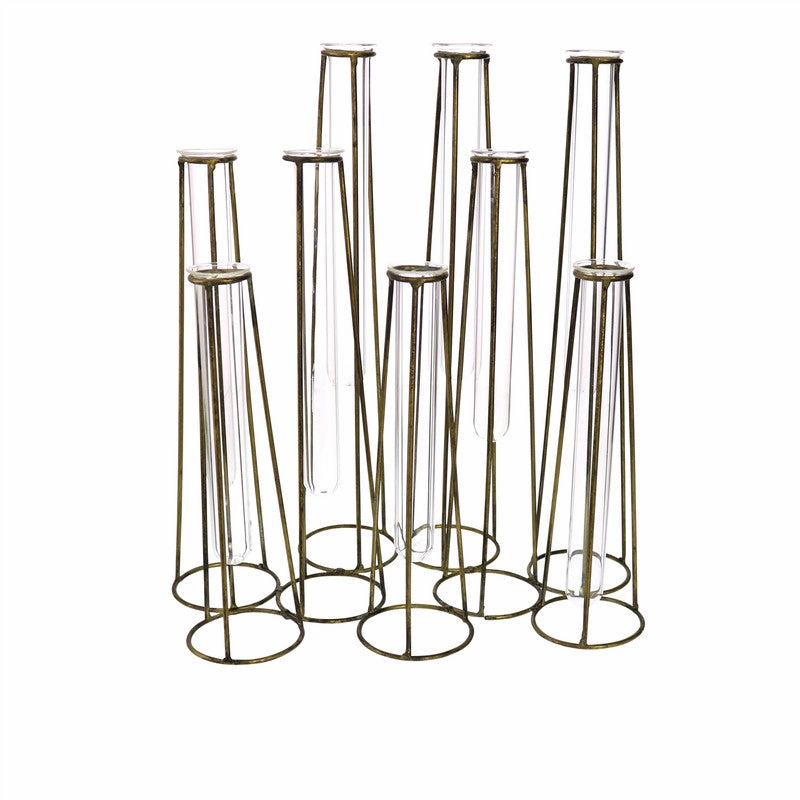 Archer Cluster Vase - 9 Tubes Vase,Ceramic Vase