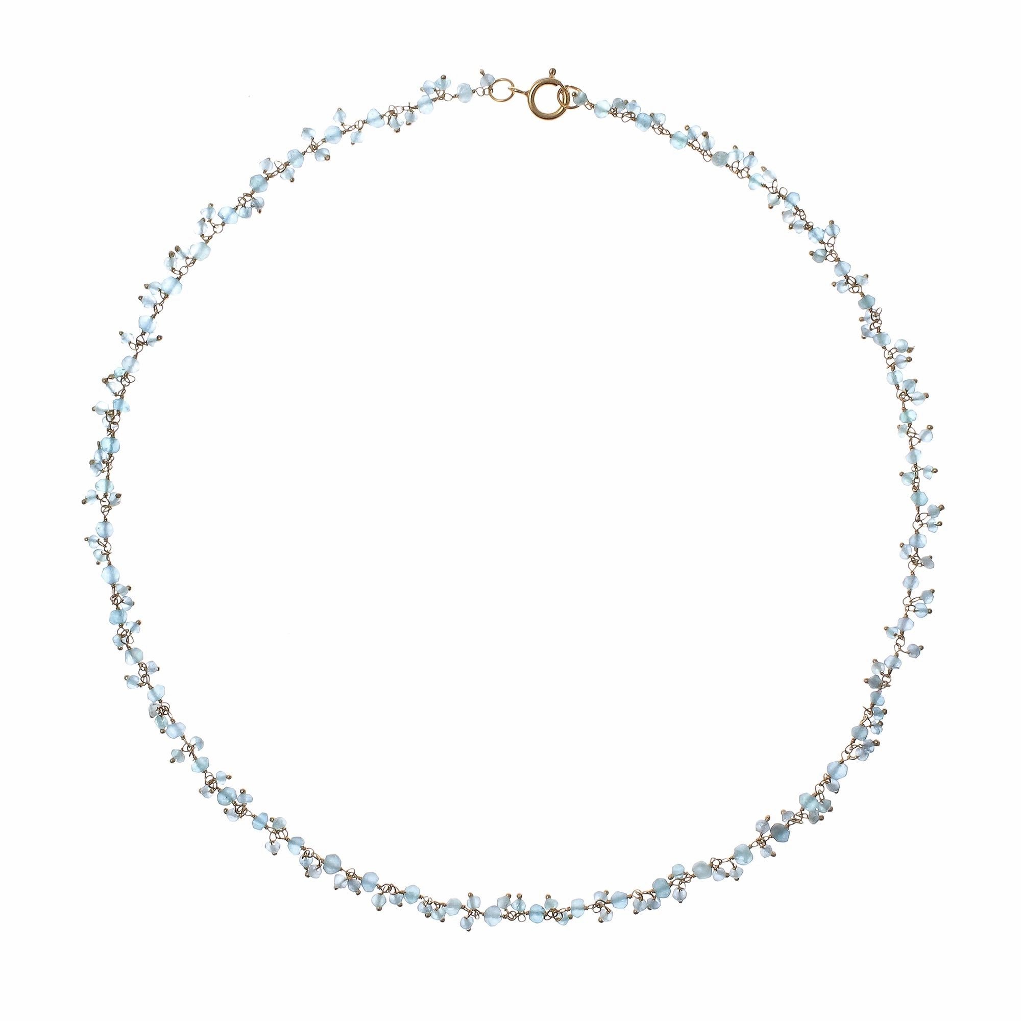 Arctic Dream Gold-Plated Apatite Charm Necklace from Thailand