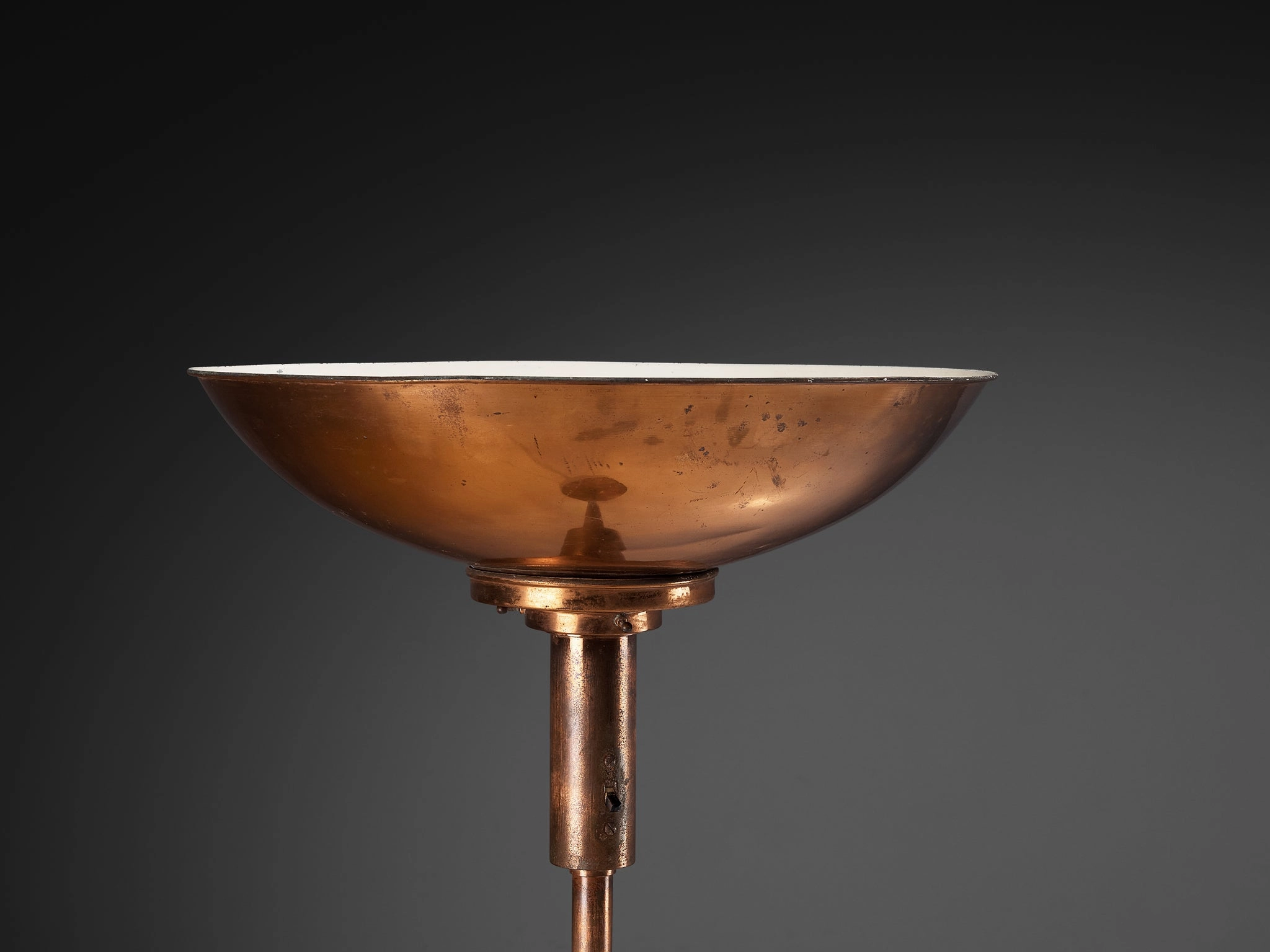 Art Deco Italian Floor Lamp in Copper