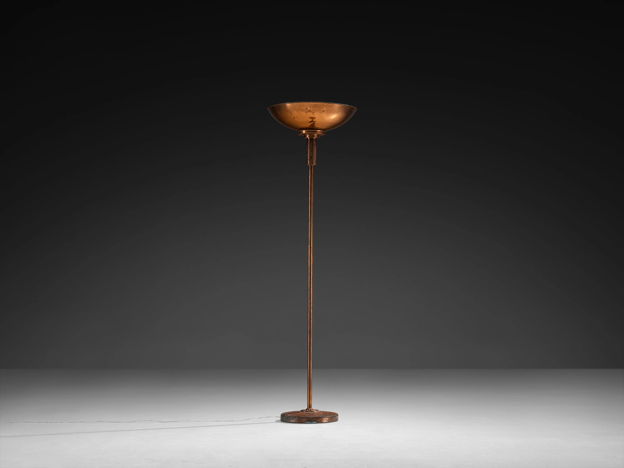 Art Deco Italian Floor Lamp in Copper Knife Set,Kitchen Knives