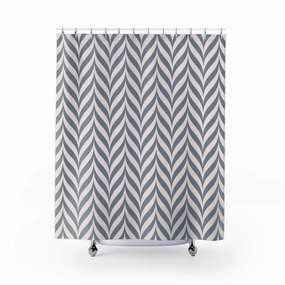 Art Deco Retro Shower Curtain | Gray Ivory Geometric Lighting,Home Lighting