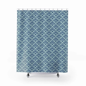 Art Deco Shower Curtain | Blue, Art Nouveau Lighting,Home Lighting