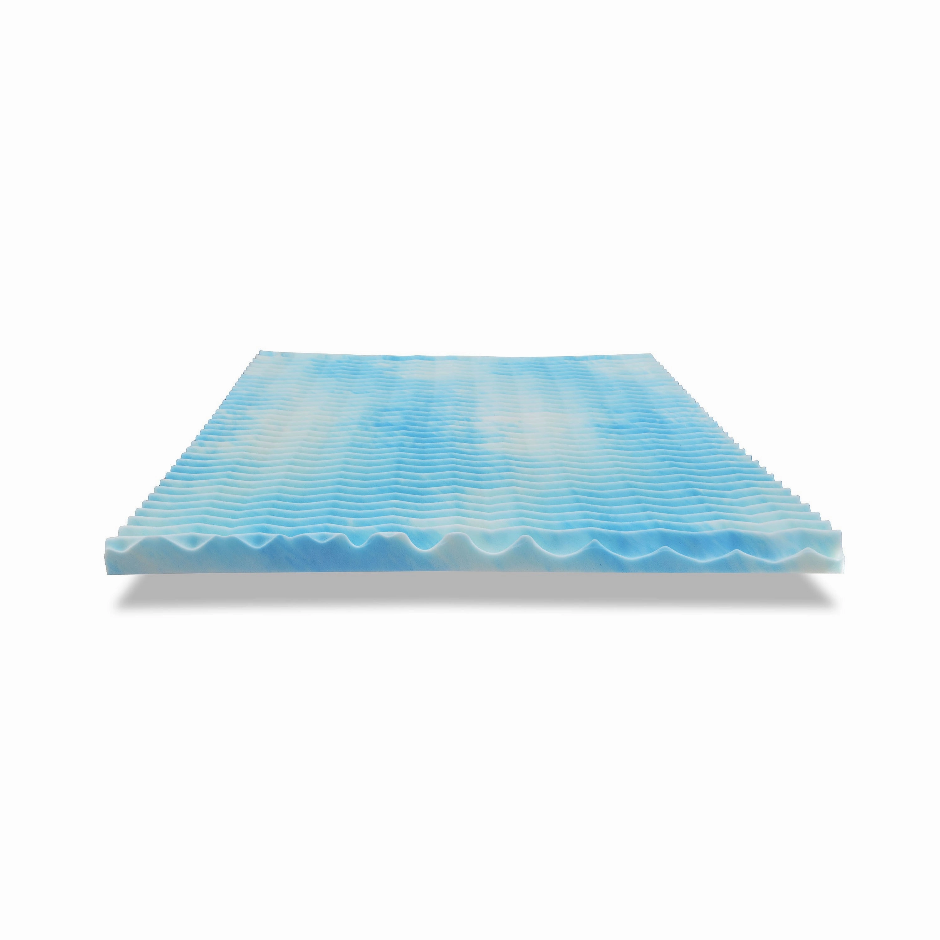 Authentic Comfort 2-Inch BlueWave Gel Memory Foam Mattress Topper