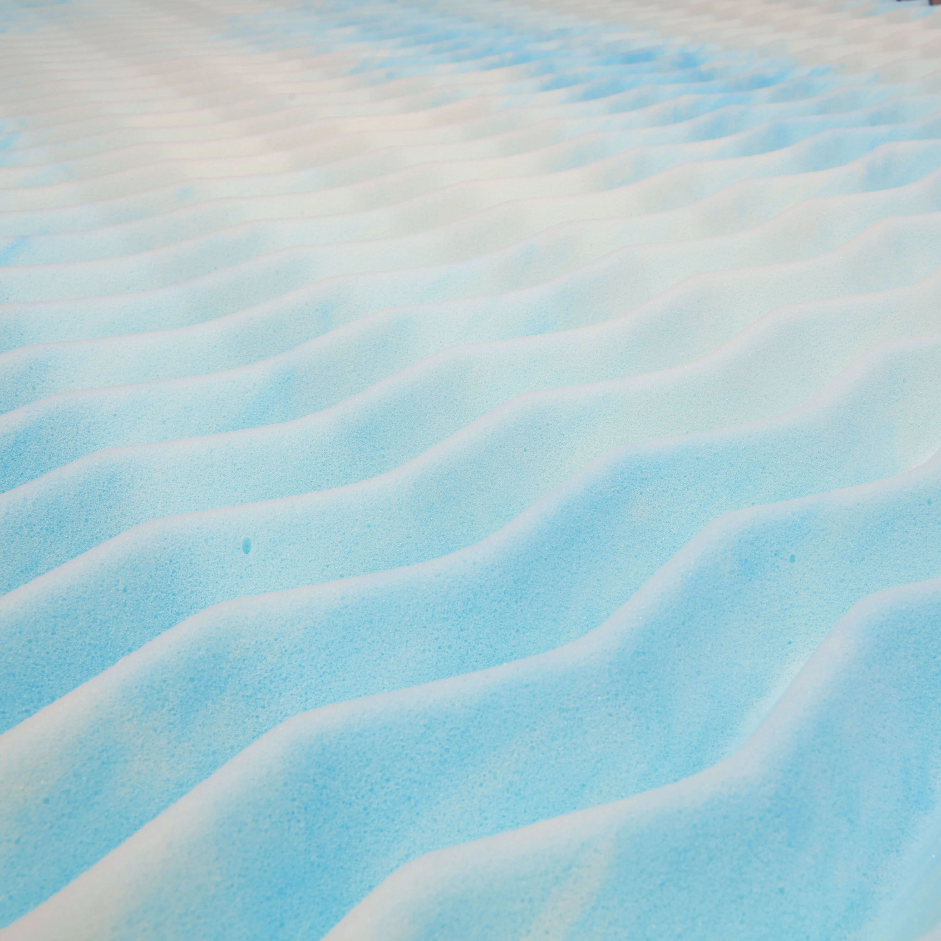 Authentic Comfort 2-Inch BlueWave Gel Memory Foam Mattress Topper