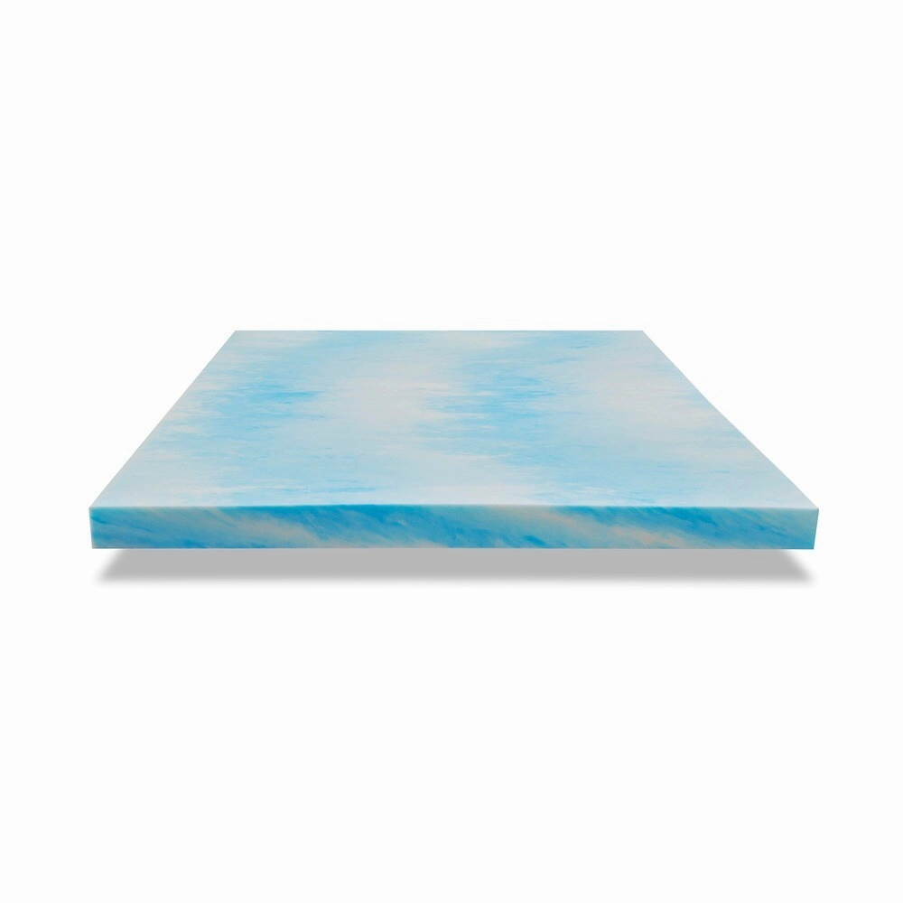 Authentic Comfort 4-inch Dorm Gel Swirl Memory Foam Mattress Topper