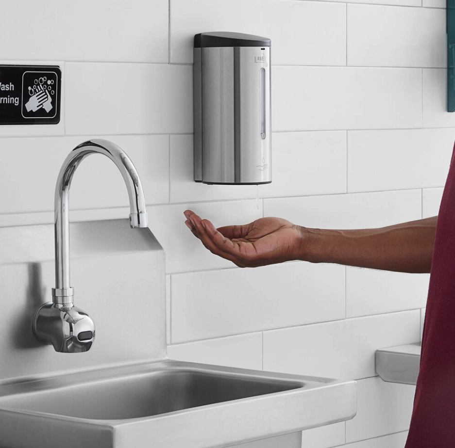 Automatic Sanitiser/Soap Dispenser S'Steel - Satin.