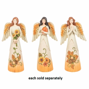Autumn Fall Harvest Angel Figurine Decorative Mirror,Home Decor Mirror