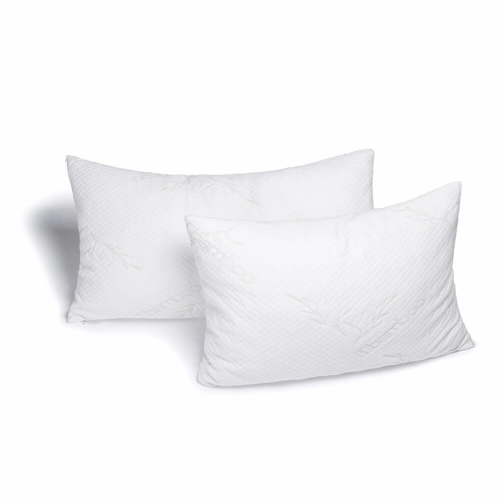 Avana Memory Foam Pillows with Rayon from Bamboo Covers (Set of 2)